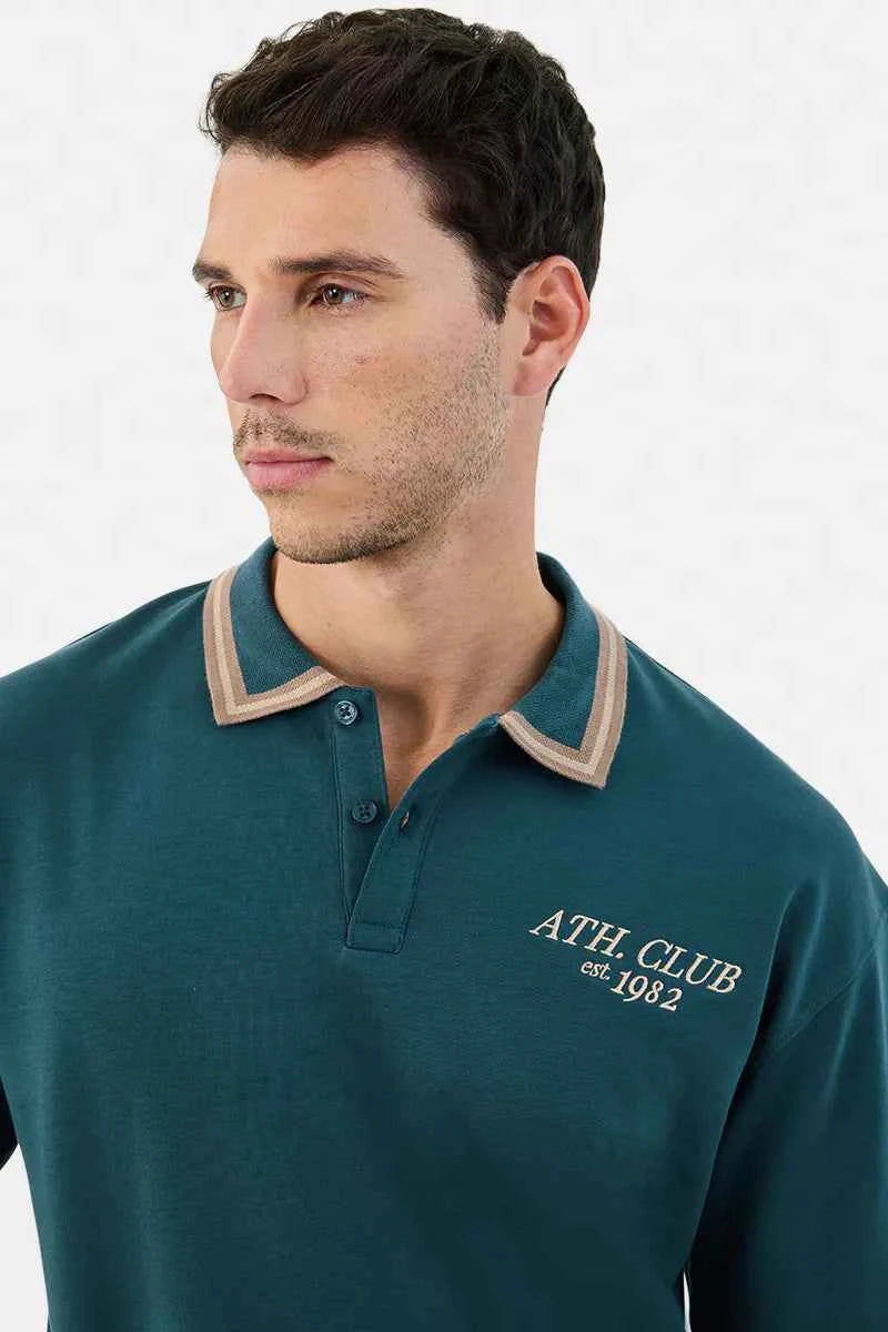 Ath Club Oversized Polo T-Shirt