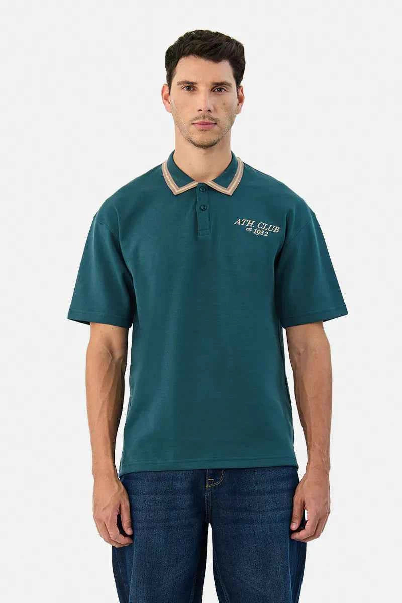 Ath Club Oversized Polo T-Shirt