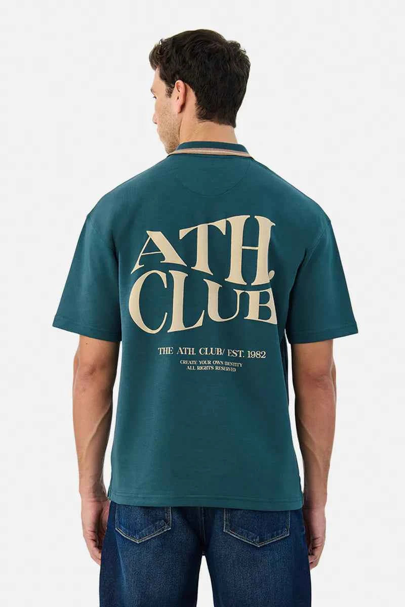 Ath Club Oversized Polo T-Shirt