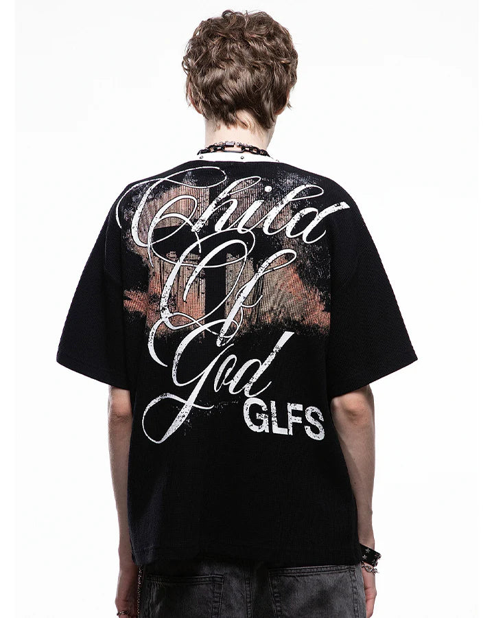Saint Tears Studded Graphic Tee