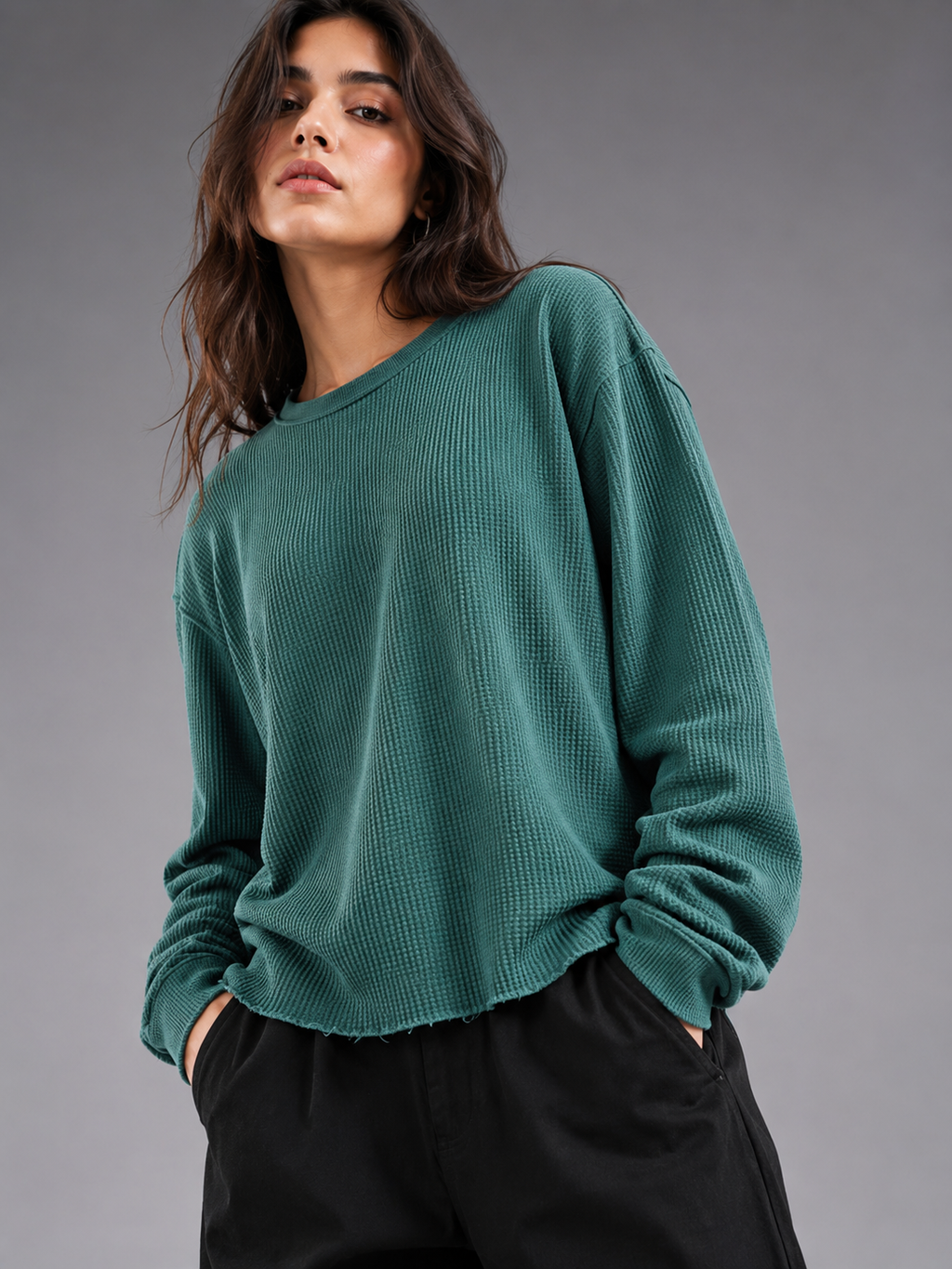 Waffle Full Sleeve Tee