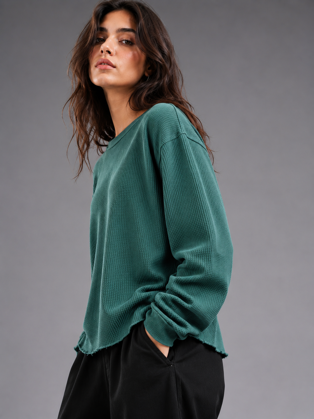 Waffle Full Sleeve Tee