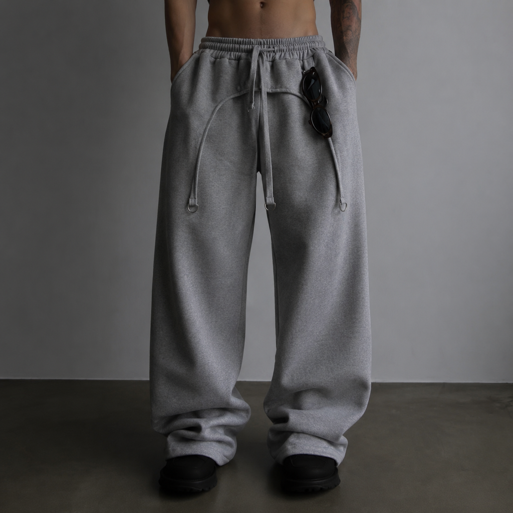 Silver Strap Flare Pant