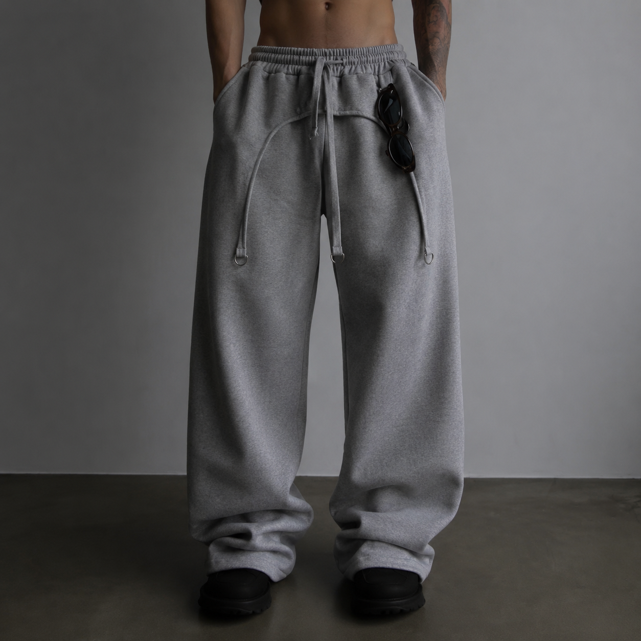 Silver Strap Flare Pant