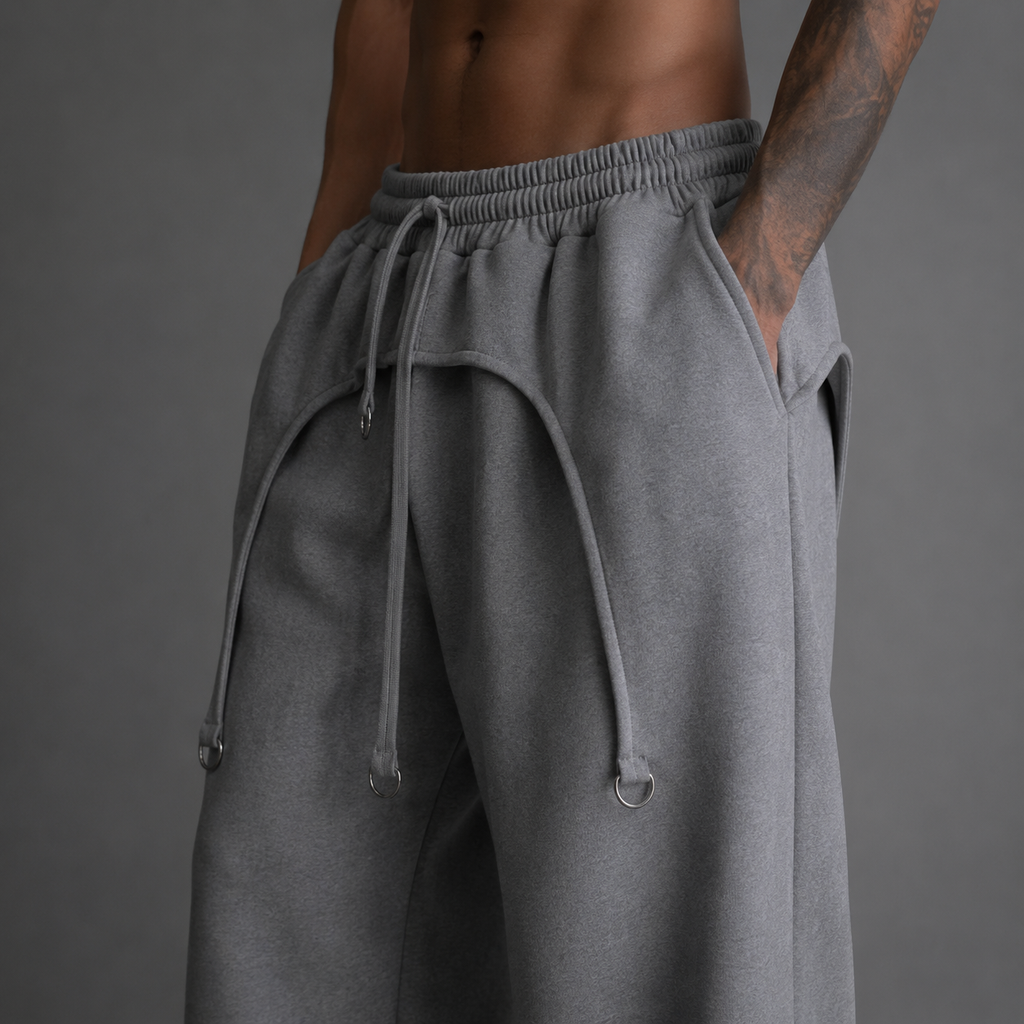 Silver Strap Flare Pant