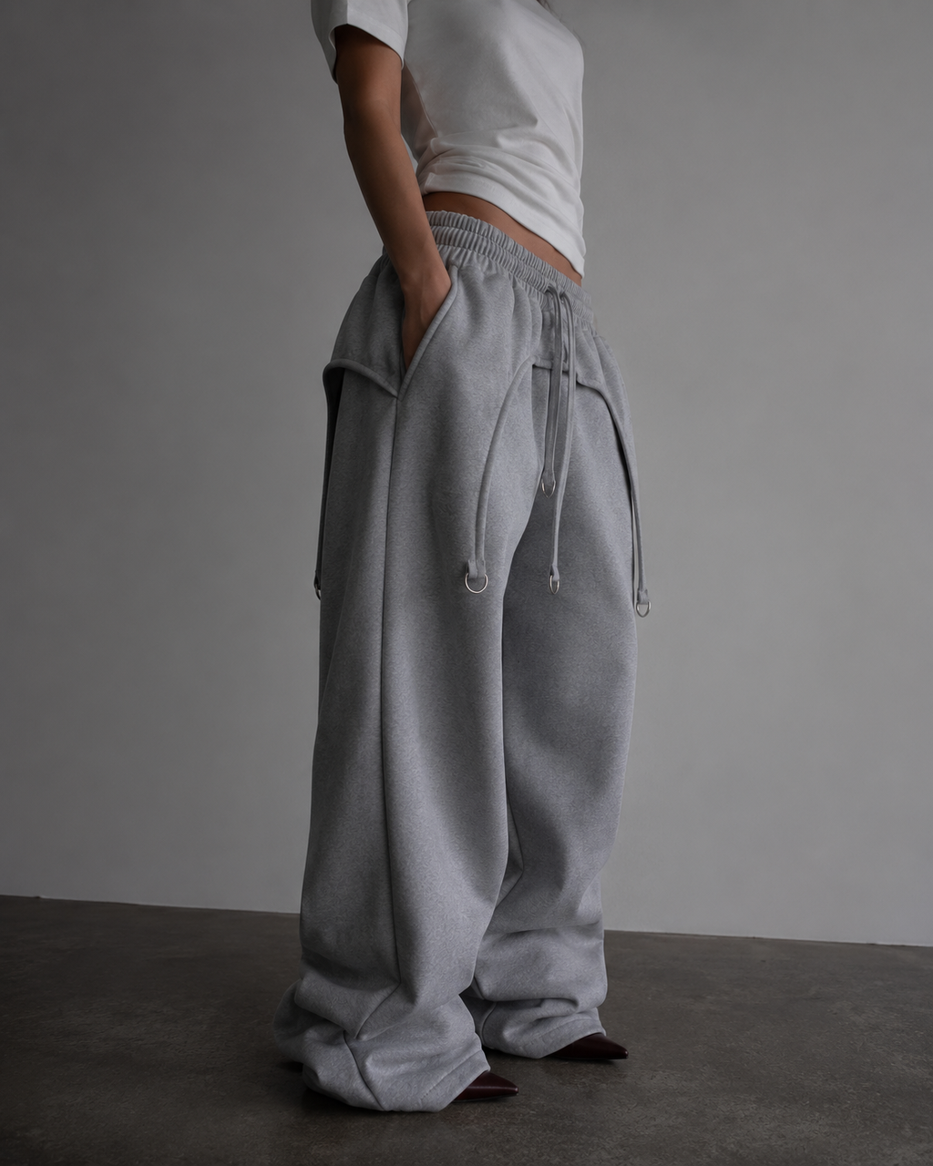 Silver Strap Flare Pant