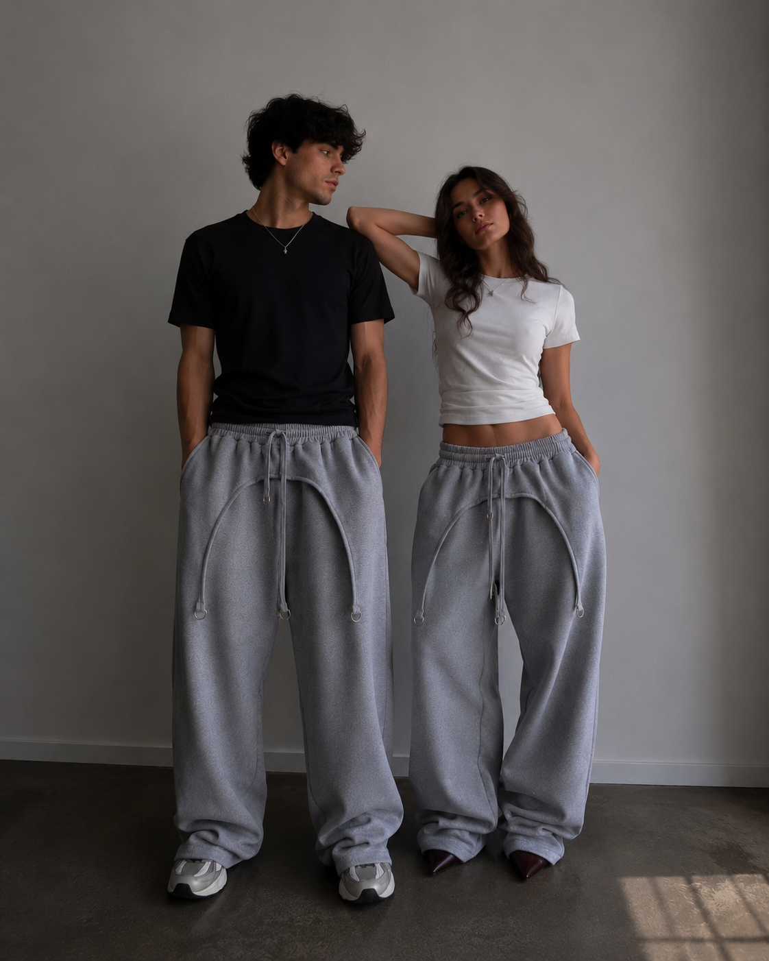 Silver Strap Flare Pant