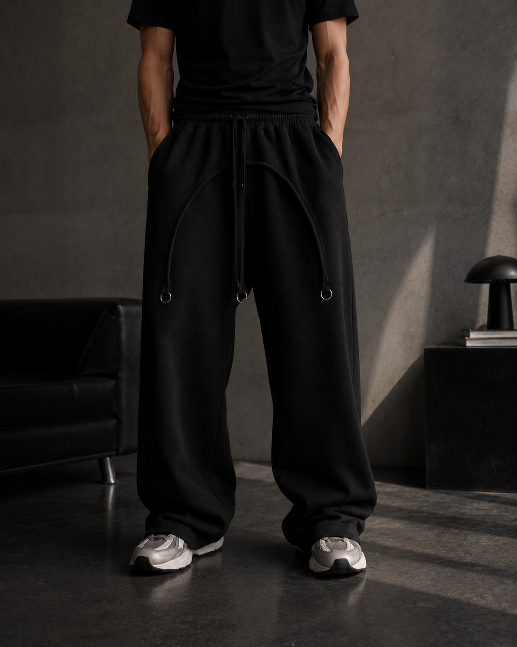 Silver Strap Flare Pant