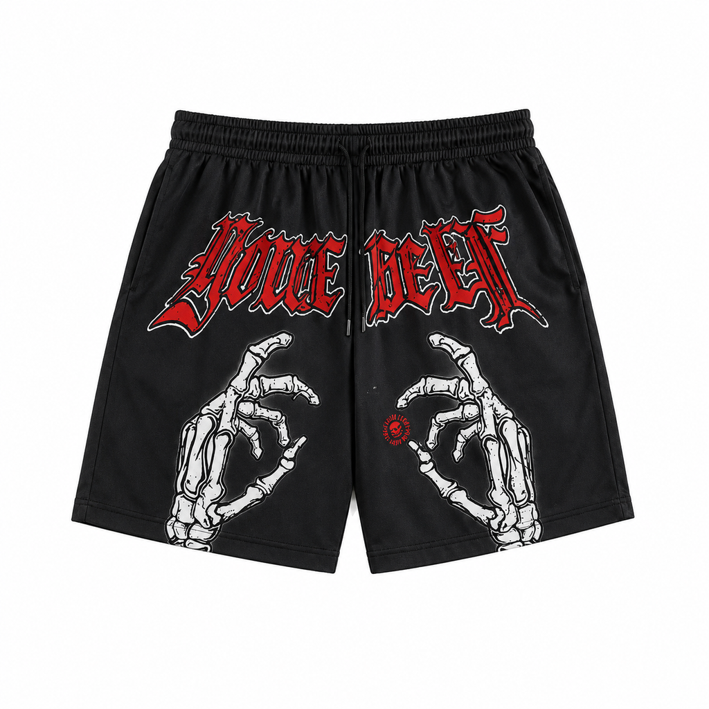 Skeleton Streetwear Shorts | HUMEC |