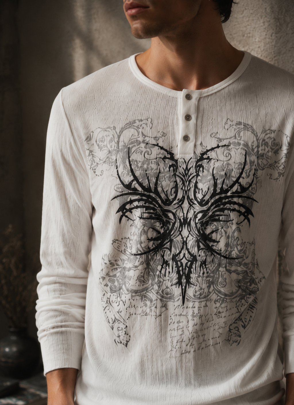 Urban Gothic Henley T-Shirt