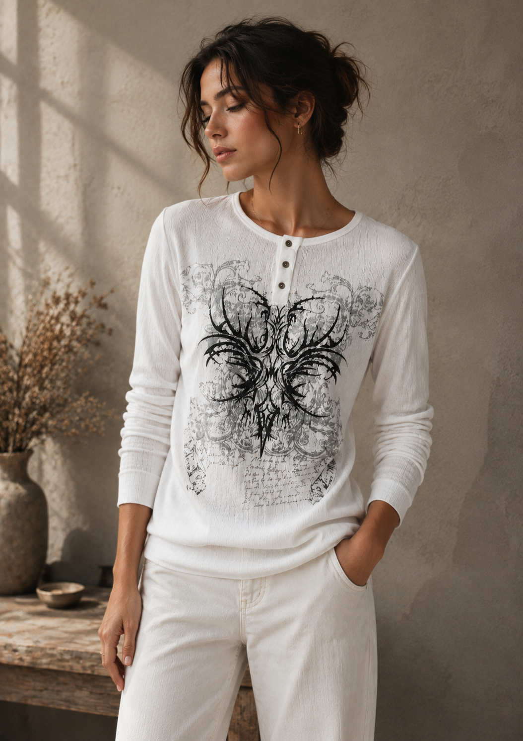 Urban Gothic Henley T-Shirt