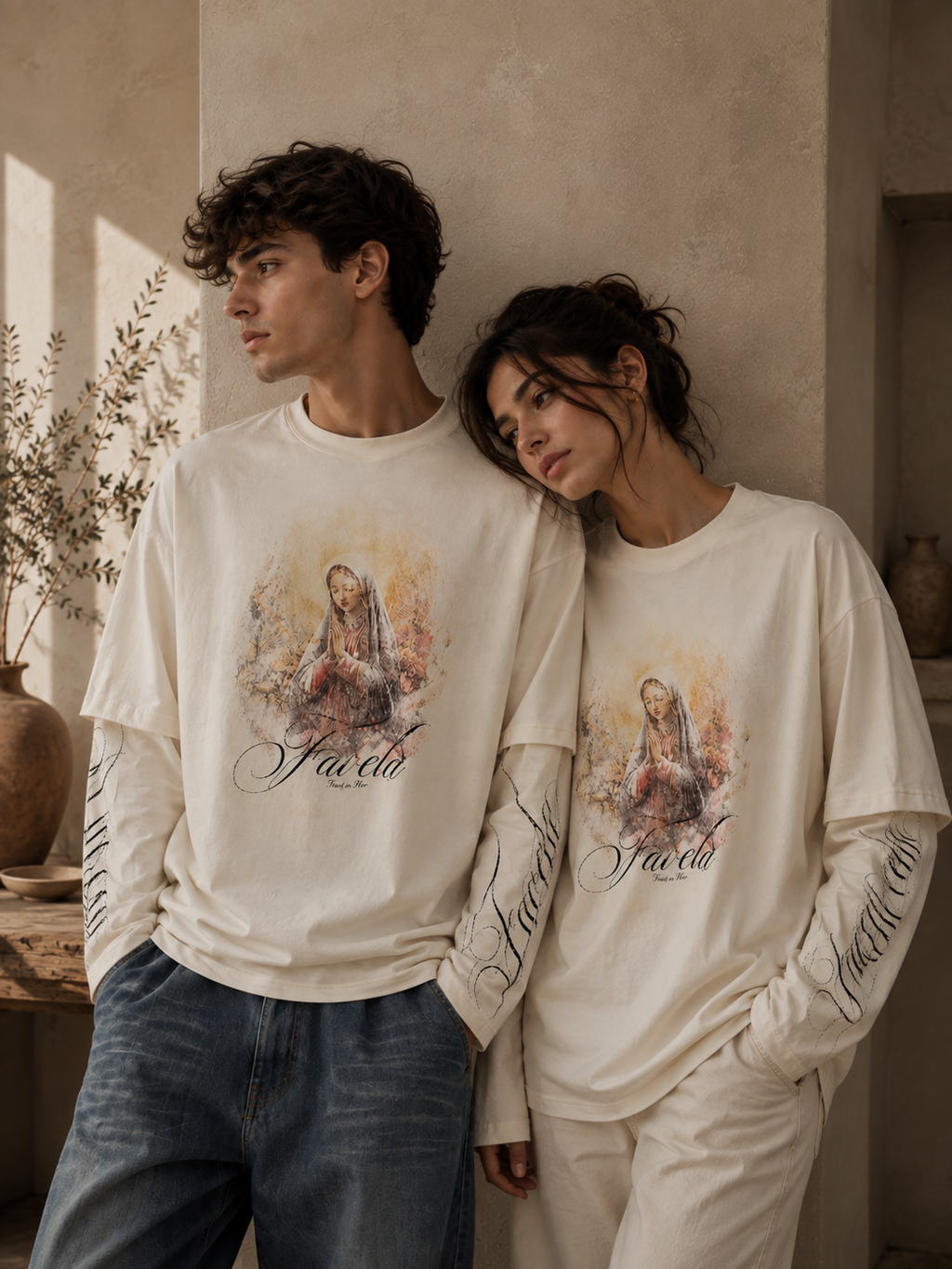Divine White Streetwear Tee