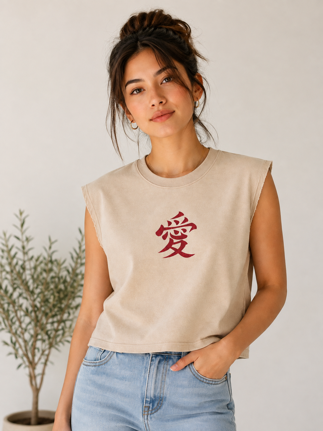Back Printed Trendy Tank Top