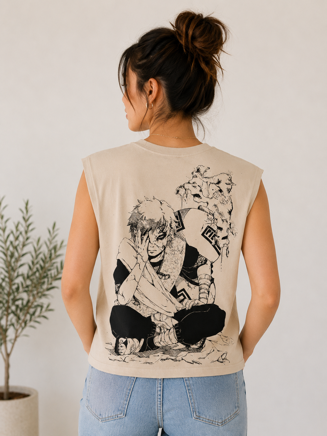 Back Printed Trendy Tank Top