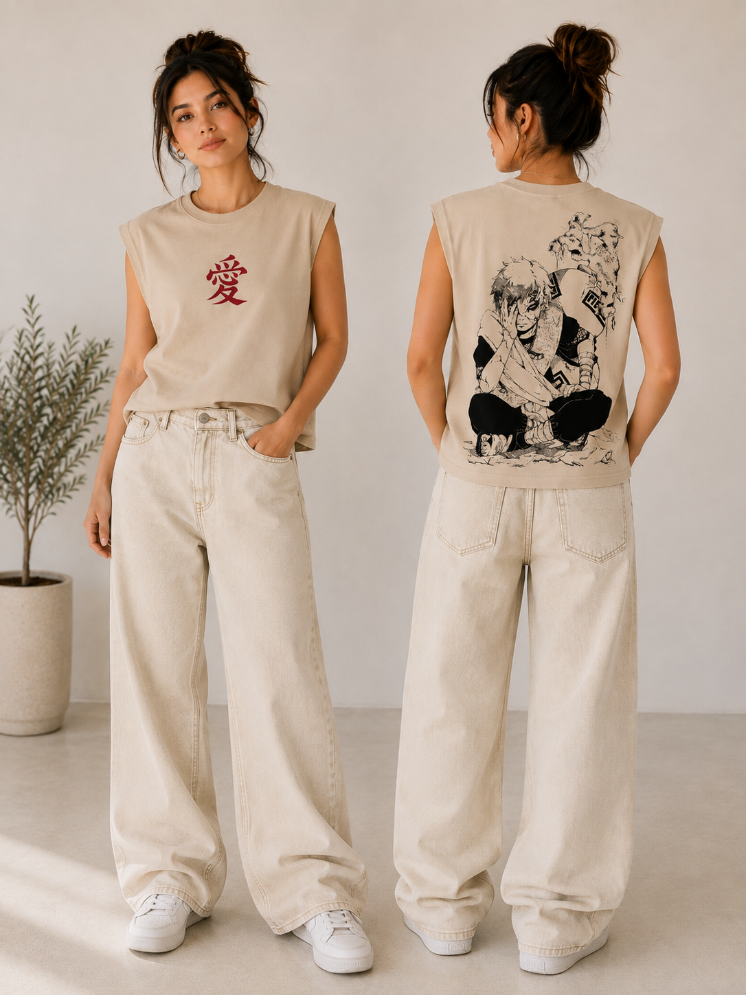Back Printed Trendy Tank Top