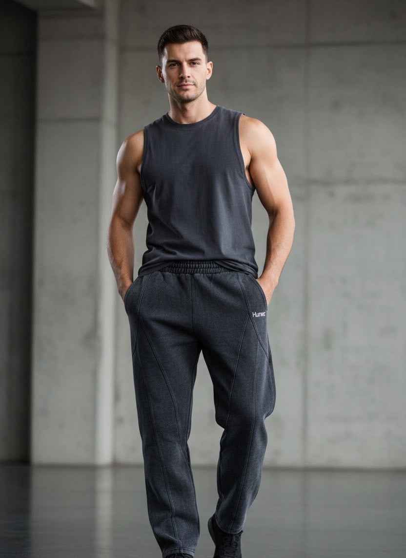 HUMEC 300 GSM French Terry Joggers – Double Silicone Bio-Wash | Heavyweight Premium Sweatpants
