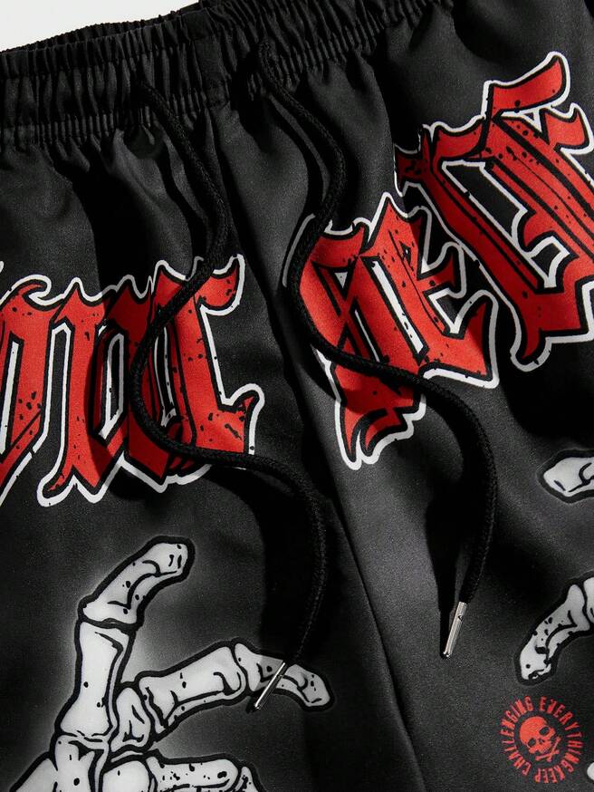 Skeleton Streetwear Shorts | HUMEC |