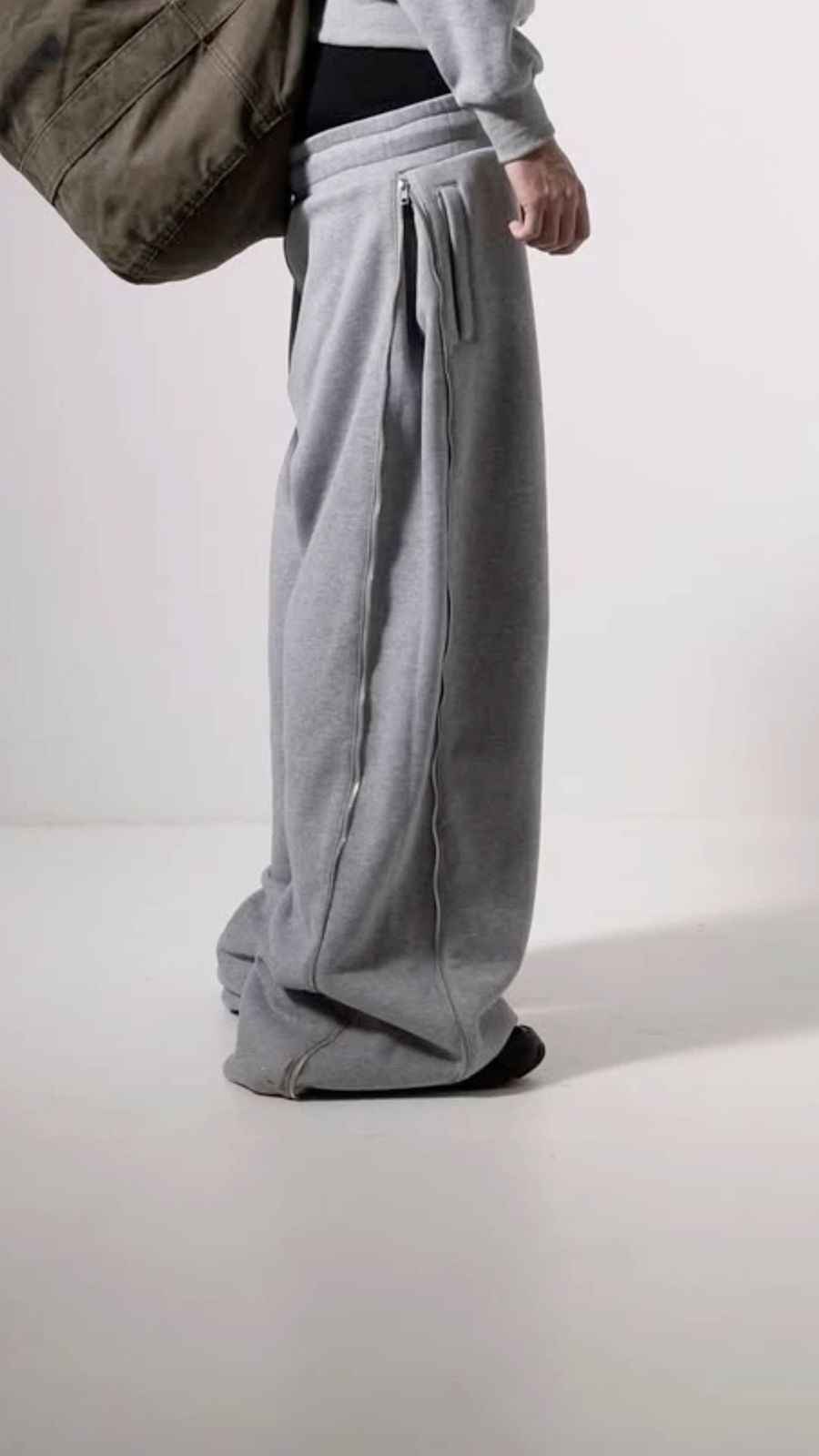 Heavyweight Oversized Side-Zip Sweatpants