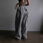 Draped Cargo Sweatpants