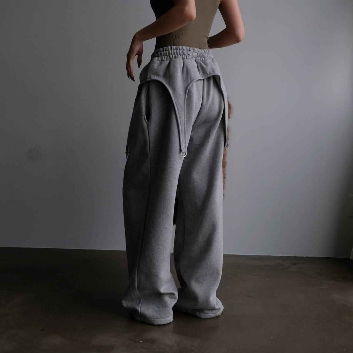 Draped Cargo Sweatpants