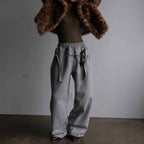 Draped Cargo Sweatpants