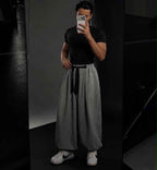 Draped Cargo Sweatpants